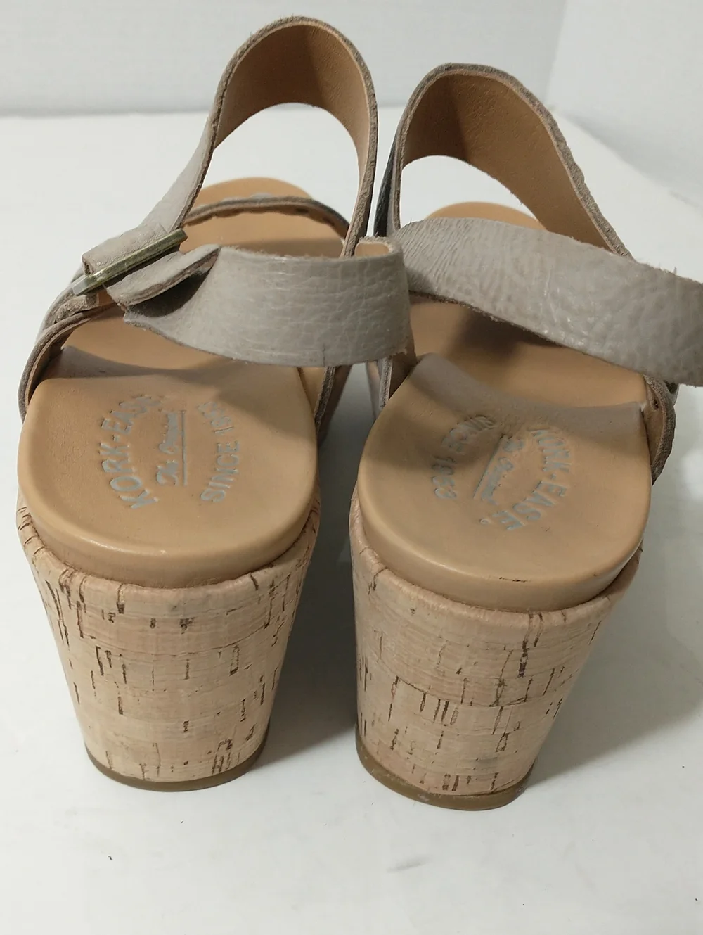 Kork-Ease Cork Espadrille Austin Braid, Stone Color, Size 9, Cottage Core, Boho